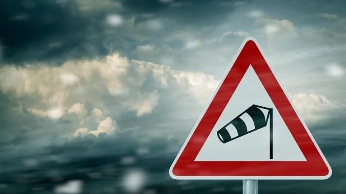 Sul tem ventania de ciclone extratropical e de temporais