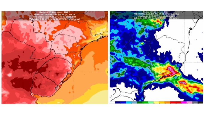 Nova onda de calor no Sul do BR: Temperaturas podem ultrapassar os 40ºC; Atenção para chuvas fortes no café