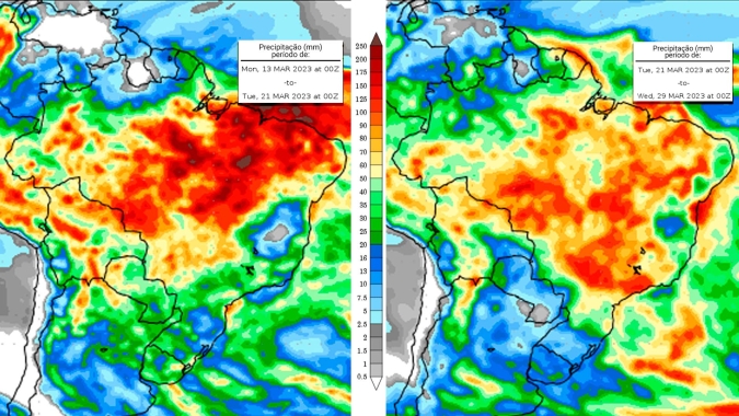 Inmet: Semana começa com nova rodada de chuva volumosa em SP, MS e PR