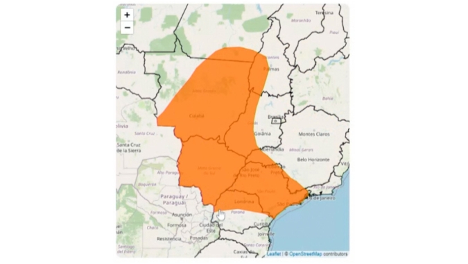 Inmet alerta para onda de calor com temperaturas acima de 40 graus ao longo desta semana atingindo Centro-Oeste, partes do Sul e do Sudeste do Brasil