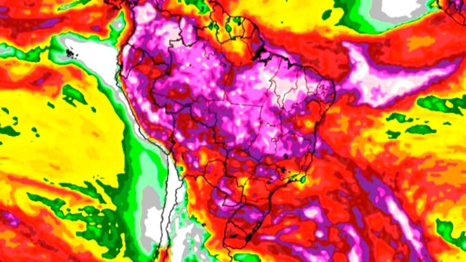 Chuvas se concentram na metade norte do país com destaque para o Matopiba que terá bons acumulados de chuvas na semana