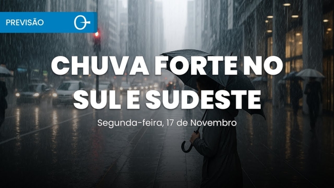 Confira a previsão do tempo para esta segunda-feira (17) para todo o Brasil