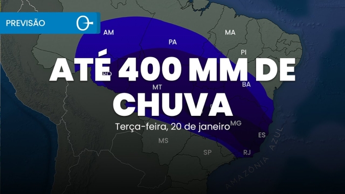 Confira a previsão do tempo para esta terça-feira (20) para todo o Brasil