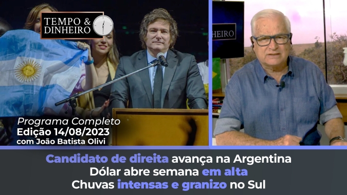 Soja a espera do USDA. Chuvas intensas e granizo no Sul. Candidato de direita avança na Argentina