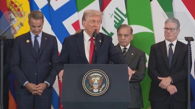 Mediadores Egito, Catar e Turquia assinam com Trump documento sobre acordo de cessar-fogo em Gaza