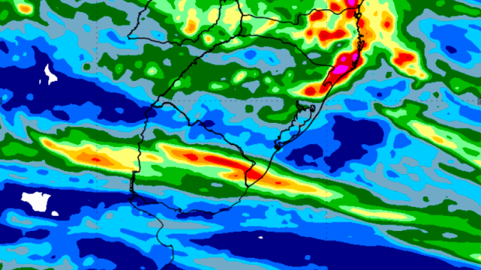 Chuva deve chegar a pequenos pontos do Rio Grande do Sul na próxima semana, mas maior parte do estado segue com previsão de baixos volumes