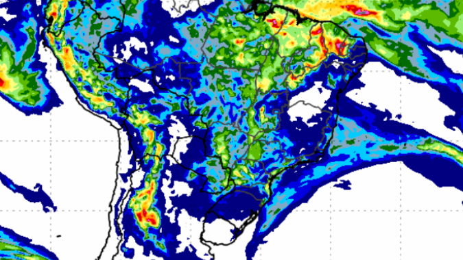 Alerta de chuva volumosa para estados do Norte e Nordeste do Brasil nesta 3ª feira