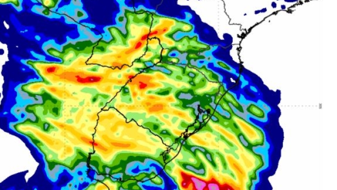 Após período de estiagem, chuva retorna com passagem rápida pelo Sul do Brasil