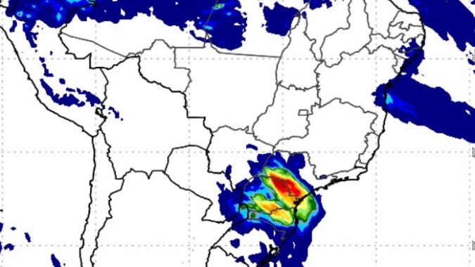 Inmet emite alerta laranja para tempestade e granizo no PR, MS e SP nesta 3ª feira
