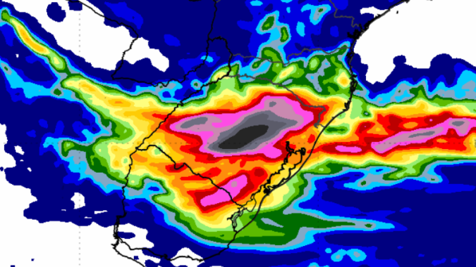 Atenção no Sul: Inmet mantém alerta para muita água, ventania e até queda de granizo