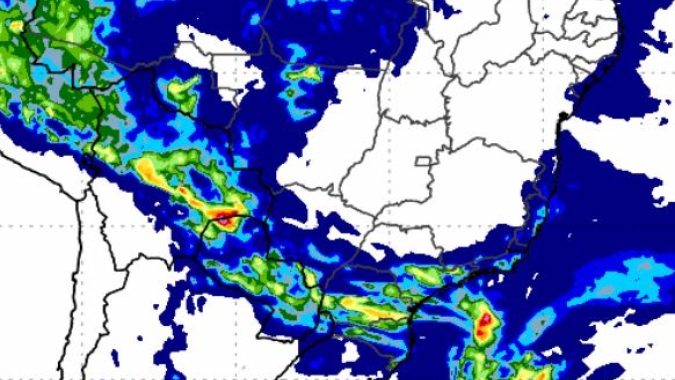 Instabilidade permanece no Centro-Sul do Brasil e Inmet emite alerta para risco de temporal