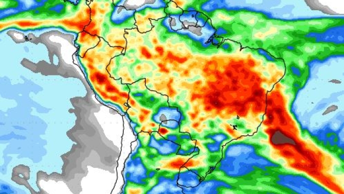 NOAA: Virada para 2024 pode chegar com chuvas acima de 100mm no Matopiba