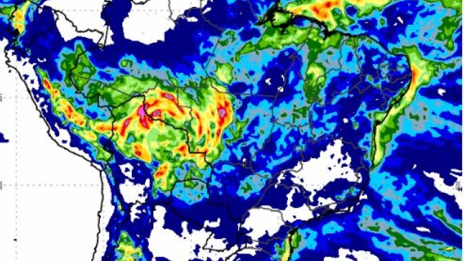 Previsão do tempo: Áreas de instabilidade ainda favorecem muita chuva entre MT e RO