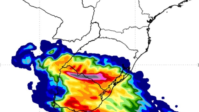 Semana começa com alerta vermelho de "grande perigo" para o RS e permanência do tempo seco na região Central do país