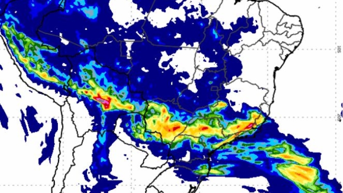 Áreas de instabilidade avançam e pancadas de chuva são previstas por todo Brasil