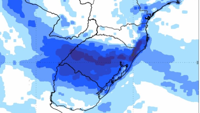Nova massa de ar frio vai provocar choque térmico e derrubar as temperaturas no Sul do Brasil