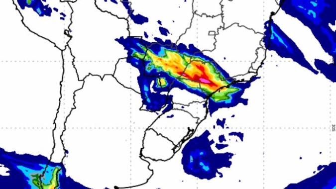 Previsão do tempo: MS e SP podem receber chuva forte nesta 3ª feira