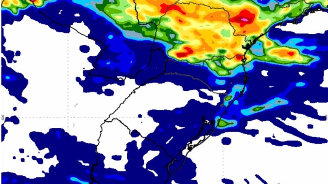 Paraná continua em alerta para muita chuva: Inmet prevê acumulados de até 100mm nesta 3ª feira
