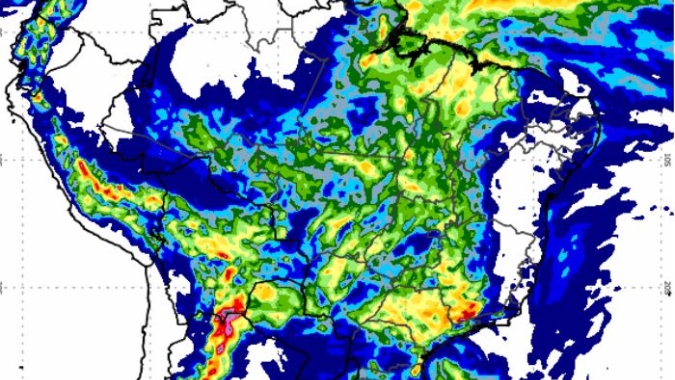 Em 4 dias volumes no Matopiba já ultrapassaram o volume esperado para o mês; tendência é de mais chuva nesta 4ª feira