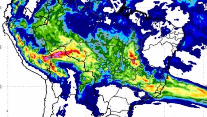 Previsão do tempo: Final de semana com mais chuva no Centro-Norte do Brasil