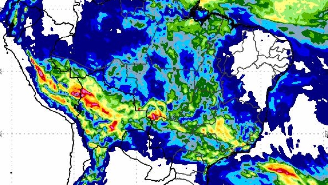 ZCAS começa a perder força, mas áreas de instabilidade ainda favorecem chuva em boa parte do BR