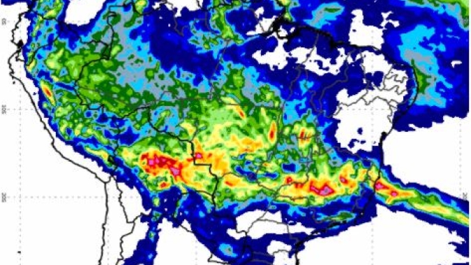 Massa de ar úmido deixa Sudeste e Centro-Oeste em estado de alerta para chuva volumosa