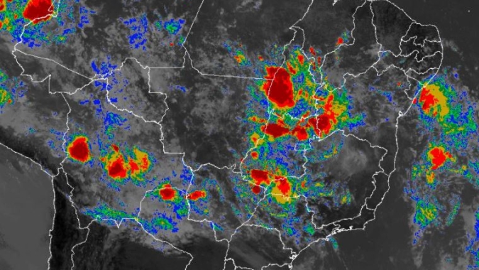 Começo da semana tem chuvas intensas espalhadas pelo Centro-Norte do Brasil