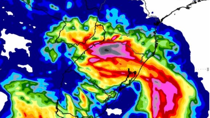 Alerta vermelho: RS com muita chuva e Inmet destaca risco de grandes transtornos nesta 5ª feira