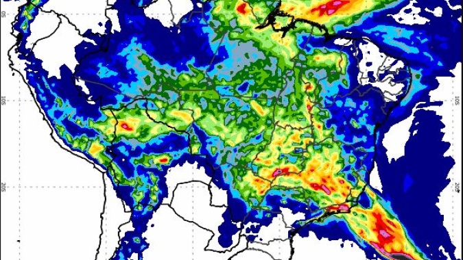 Sexta-feira com muita chuva no Brasil Central; Inmet tem alerta vermelho em MG, ES e RJ