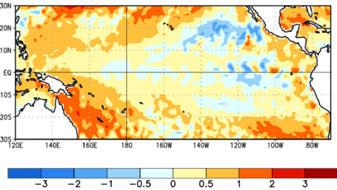 La Niña tem 41% de chance de se desenvolver no próximo verão, aponta NOAA