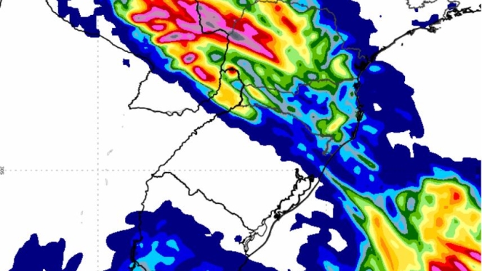 Alerta continua e chuva chega com ventania, volumes expressivos e até granizo no PR, MS e SP nesta 6ª feira