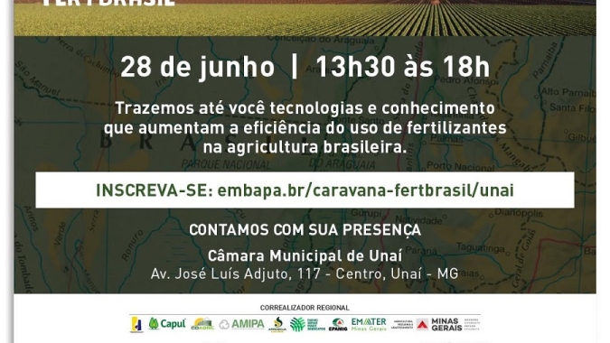Caravana Embrapa FertBrasil está a caminho de Unaí e Patos de Minas