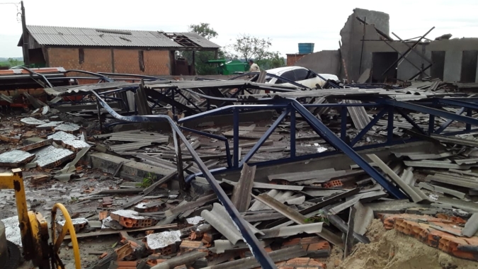 Forte temporal atinge Noroeste do RS: Prejuízos no trigo, aveia e gado de leite estão sendo contabilizados
