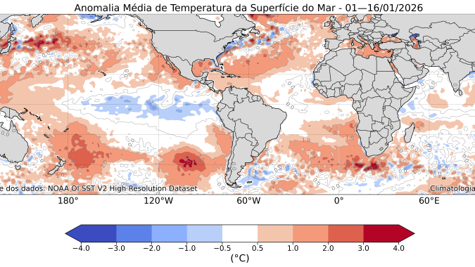 Inmet lança novos mapas para identificação dos fenômenos La Niña e El Niño