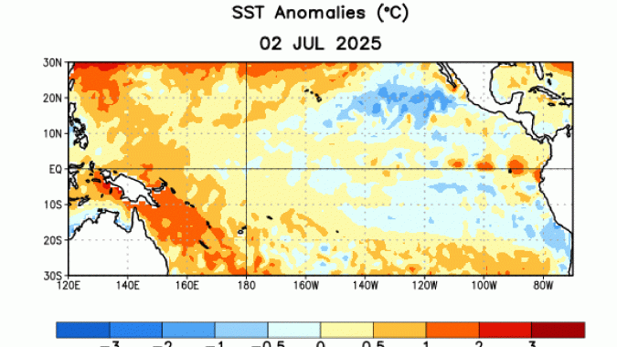 Aumenta probabilidade de La Niña entre o final de 2025 e início de 2026