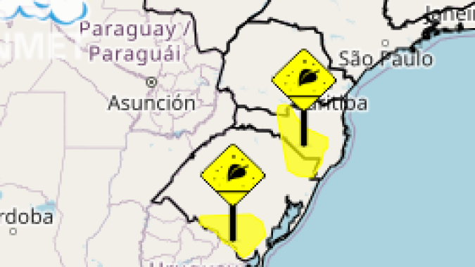 Áreas pontuais do Rio Grande do Sul, Santa Catarina e Paraná têm alerta para geadas