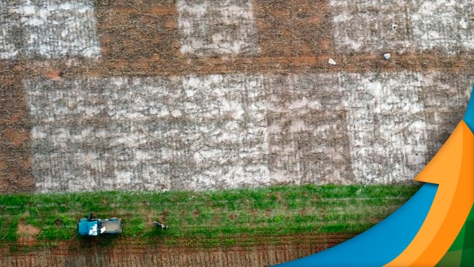 O uso do gesso agrícola nas lavouras e como a aplicação bem feita pode resultar em melhora da produtividade