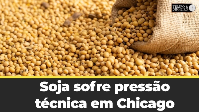 Soja sofre pressão técnica em Chicago