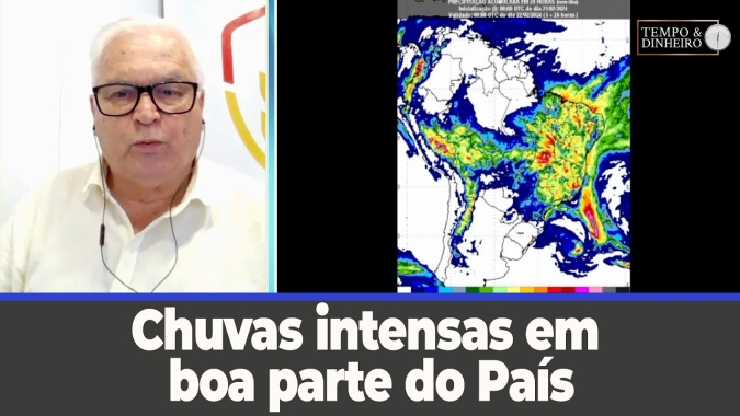 Chuvas intensas em boa parte do País até a próxima semana
