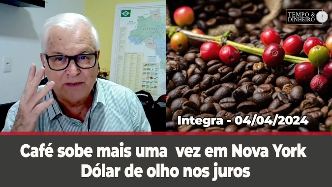 Dólar de olho nos juros dos EUA. Café sobe mais uma vez em Nova York. Chuvas isoladas no Paraná