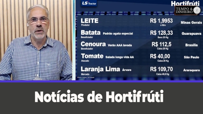 Notícias de Hortifrúti com Sérgio Braga