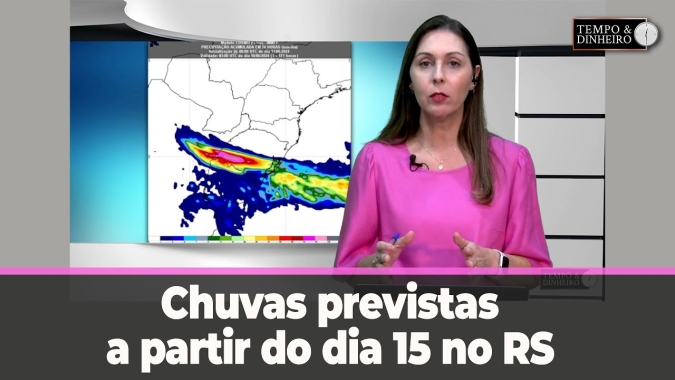 Previsão do tempo mostra tempo seco em boa parte do Br com chuvas previstas a partir do dia 15 no RS