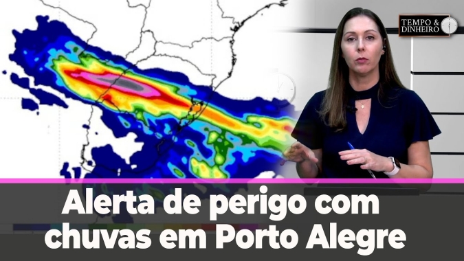 Alerta de perigo com chuvas no litoral do Nordeste, Pará, AM , Amapá e Porto Alegre.