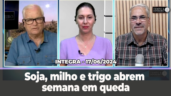 Soja, milho e trigo abrem semana em queda. Dólar sobe ,bolsa cai. Chuvas intensas no RS