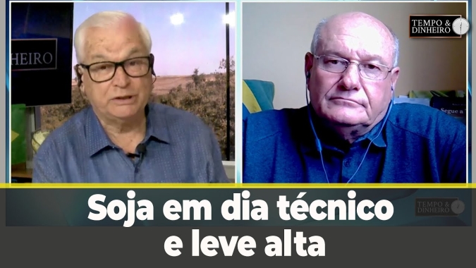 Soja em dia técnico e leve alta corretiva