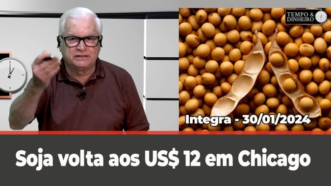 Soja volta aos US$12 em Chicago, dólar sobe . Trégua na chuva e alta nas temperaturas no centro-sul
