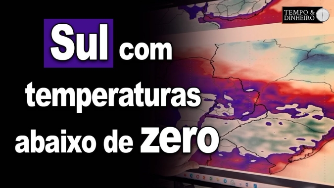 Ronaldo Coutinho mostra frio intenso e geadas no Sul com temperaturas abaixo de zero