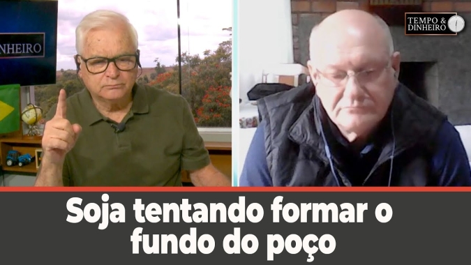 Soja tentando formar o fundo do poço