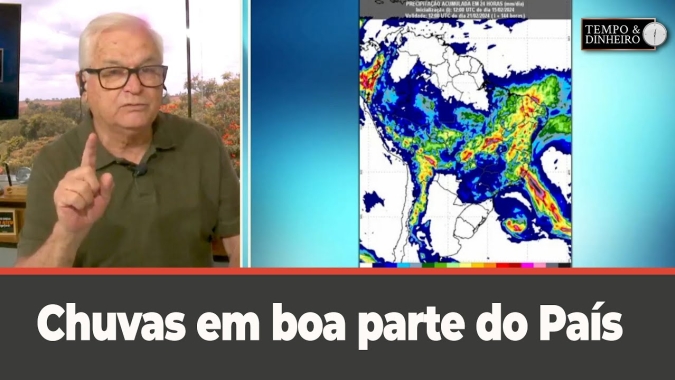 Chuvas em boa parte do País com ciclone subtropical na costa do Atlântico