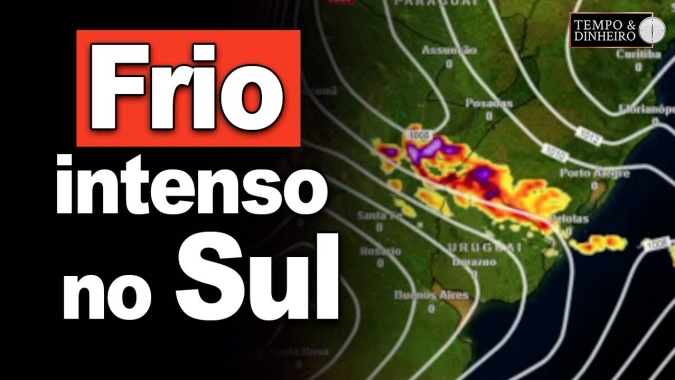 Frio intenso no Sul e tempo seco na maior parte do País e chuva moderada no litoral do Nordeste